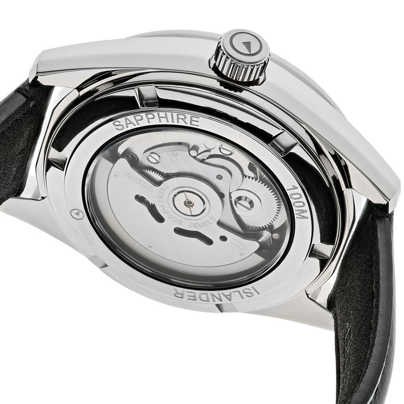 Islander Automatic Watch with Leather Strap and an AR Dome Sapphire Crystal #ISL-84