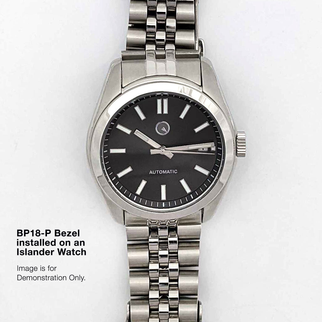 ビカクシダ P. Bezel Smooth Stainless Steel Bezel for Islander Brookville Watches #B18