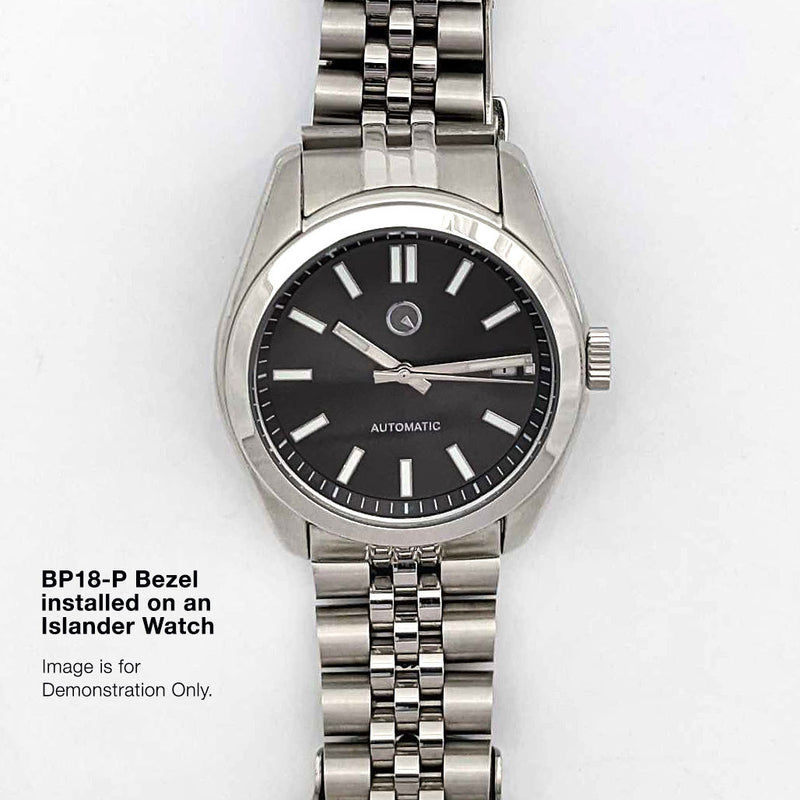 Smooth Stainless Steel Bezel for Islander Brookville Watches #B18-P