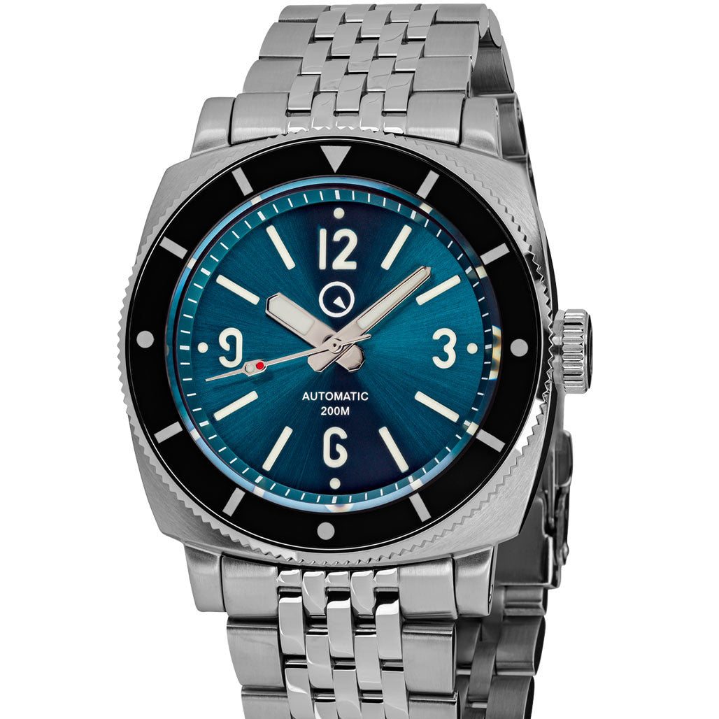 サルディバル TYPE3 2ba Islander Blue-Green Sandwich Dial Automatic Dive Watch with AR