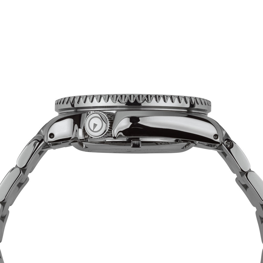 Islander Pilot-Style Dial Automatic Dive Watch with Bracelet, AR