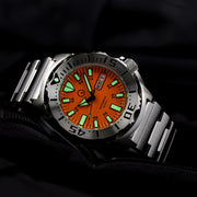 Islander Orange Dial Automatic Dive Watch with AR Double Dome Sapphire Crystal, and 120-click Bezel #ISL-94