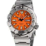 Islander Orange Dial Automatic Dive Watch with AR Double Dome Sapphire Crystal, and 120-click Bezel #ISL-94