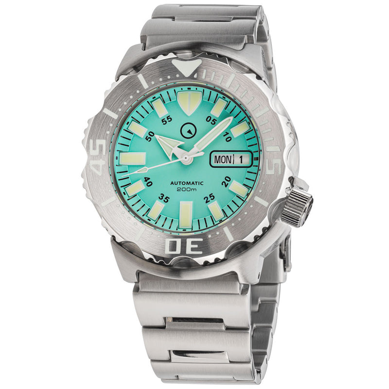 Islander Seafoam Green Dial Automatic Dive Watch with AR Double Dome Sapphire Crystal, and 120-click Bezel #ISL-96