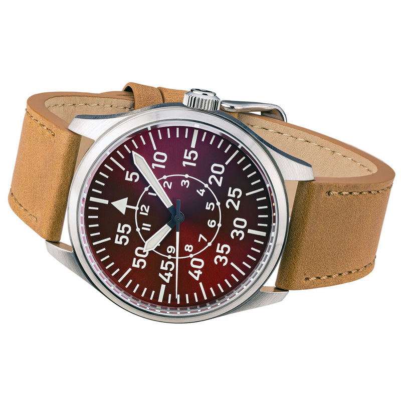 Islander Automatic Aviator Pilot Watch with Leather Strap and an Anti-Reflective Sapphire Crystal #ISL-99