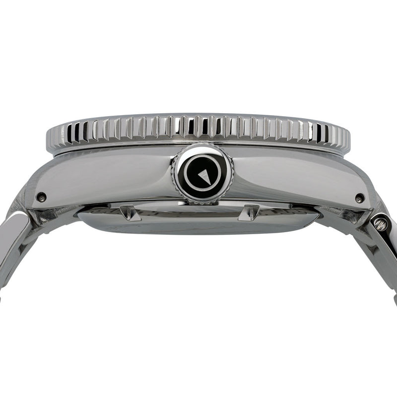 Islander Black Waffle Dial Automatic Dive Watch with Flat AR Sapphire Crystal, Luminous Ceramic Bezel Insert #ISL-88