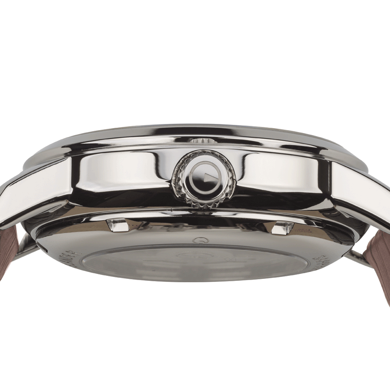 Islander Automatic Open-Heart Watch with Pinstripe Dial, AR Sapphire Crystal #ISL-97