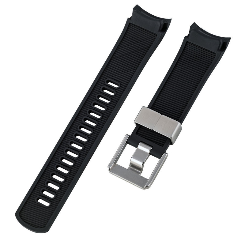 Islander 22mm Black Rubber Dive Strap for Seiko SKX007,009 and 43mm Islander Divers #BRAC-16