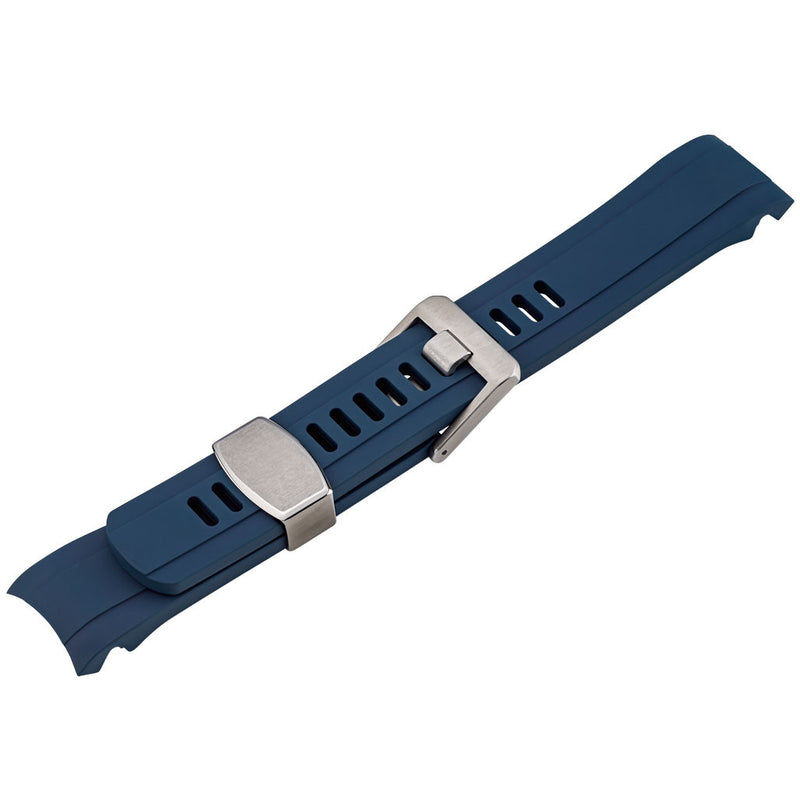 Islander 20mm Blue Rubber Dive Strap for Seiko SKX013 Watches #BRAC-19