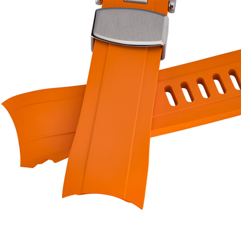 Islander 22mm Orange Rubber Dive Strap for Seiko SKX007,009 and 43mm Islander Divers #BRAC-23