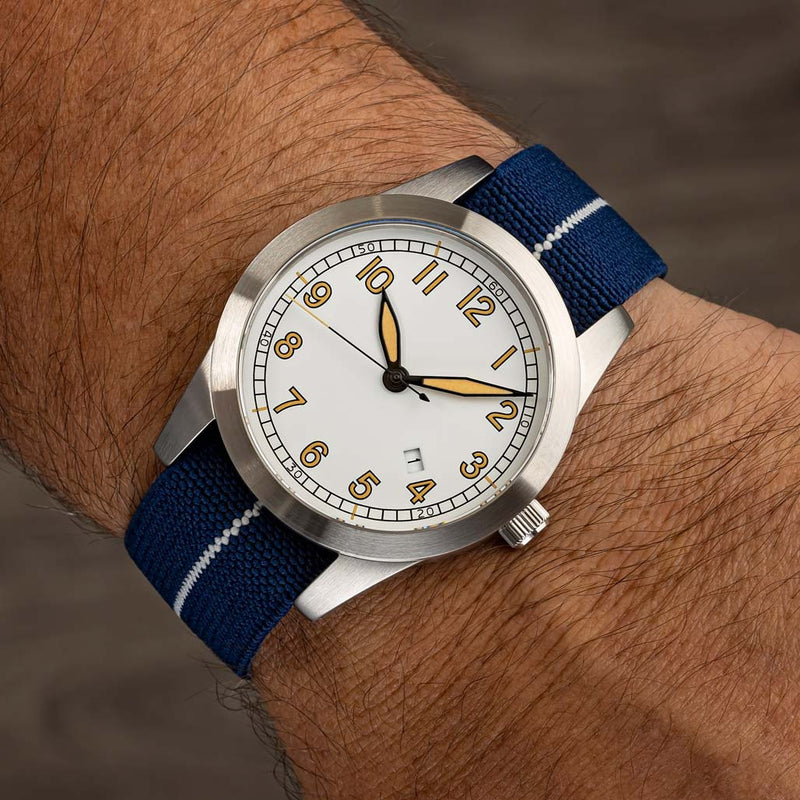 Islander USA Assembled Ameriquartz Field Watch with 40mm Stainless Steel Case and AR Sapphire Crystal #ISL-75