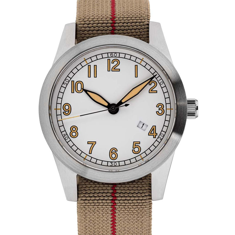 Islander USA Assembled Ameriquartz Field Watch with 40mm Stainless Steel Case and AR Sapphire Crystal #ISL-76