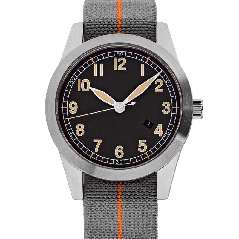 Islander USA Assembled Ameriquartz Field Watch with 40mm Stainless Steel Case and AR Sapphire Crystal #ISL-78