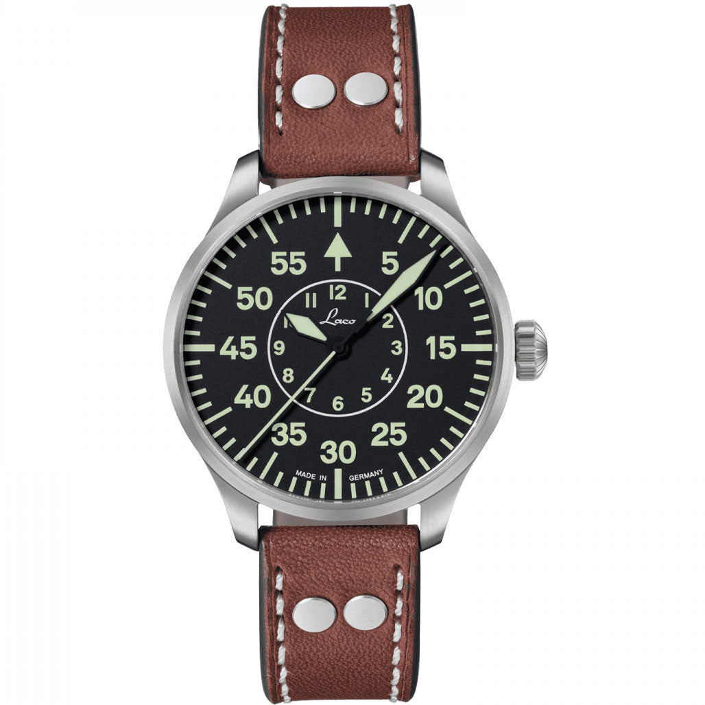 【公式購入/EL仕様フルパッチ】ブライトン アウェイ ジョアン・ペドロ Lサイズ Laco 39mm Aachen Type B Dial Automatic Pilot Watch with Sapphire