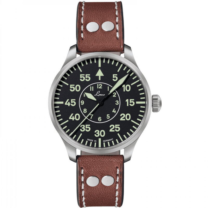 Laco 39mm Aachen Type B Dial Automatic Pilot Watch with Sapphire Crystal #861990