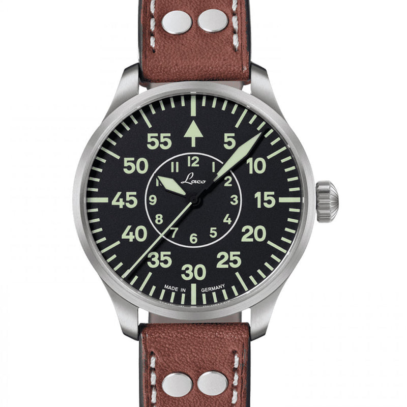 Scratch and Dent - Laco 39mm Aachen Type B Dial Automatic Pilot Watch with Sapphire Crystal #SND1006
