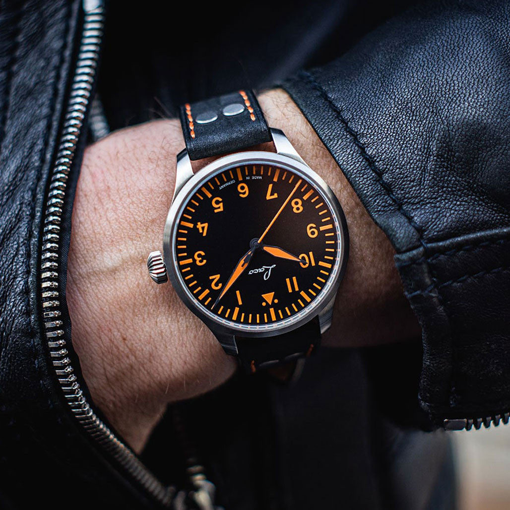 Spacca Neapolis／バティックプリント／ヴィンテージ／スフォデラート Laco 39mm Neapel Type A Dial Automatic Pilot Watch with Sapphire