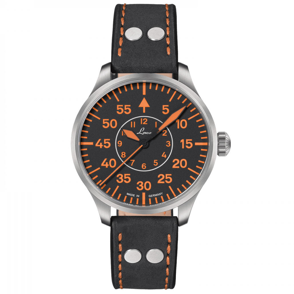 Laco 39mm Palermo Type B Dial Automatic Pilot Watch with Sapphire