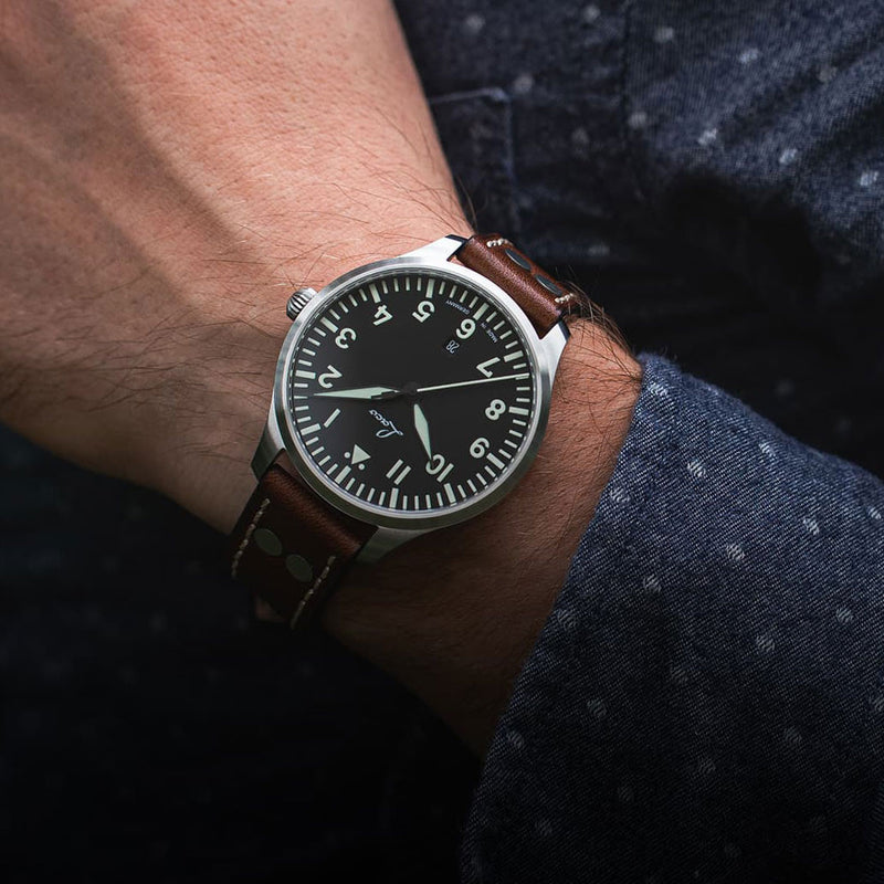 Scratch and Dent - Laco Genf 40mm Pilot Quartz Watch #SND1007