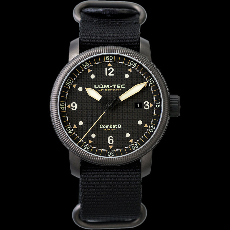 Lum-Tec 43mm Combat Automatic Watch with Curved Sapphire Crystal #Combat-B51