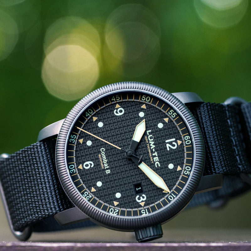 Lum-Tec 43mm Combat Automatic Watch with Curved Sapphire Crystal #Combat-B51