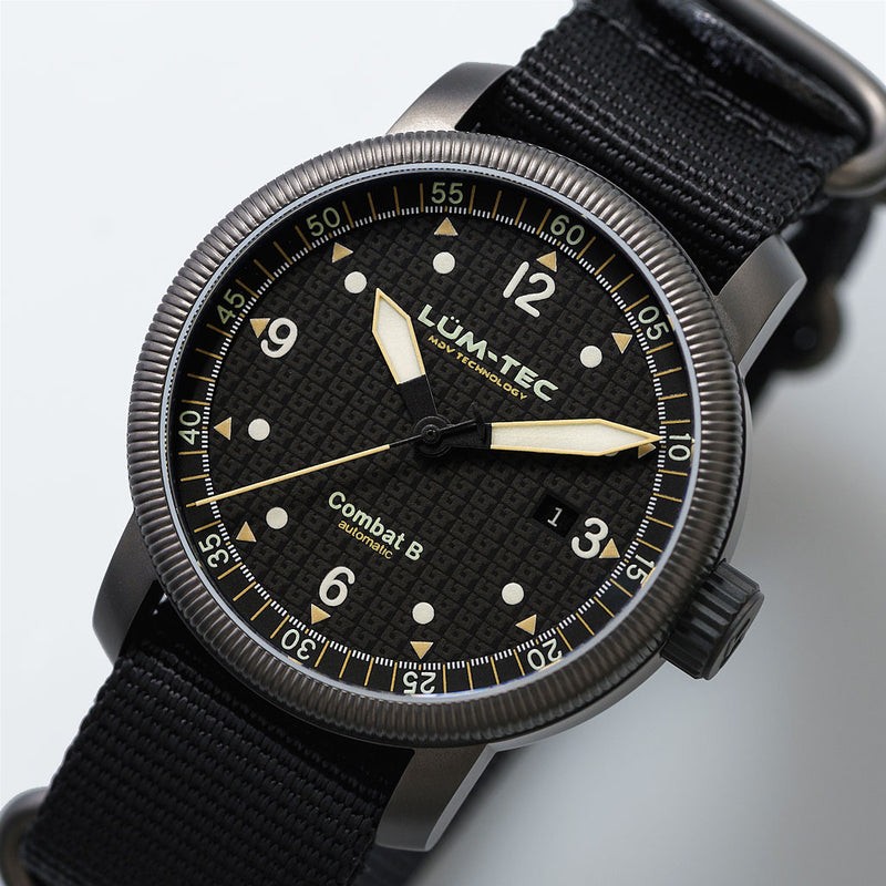 Lum-Tec 43mm Combat Automatic Watch with Curved Sapphire Crystal #Combat-B51