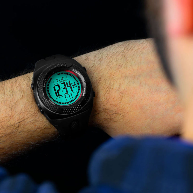 Marathon 48mm ADANAC General Purpose Digital with Dual-Time, Chronograph, Alarm, Calendar #WW194024-BK