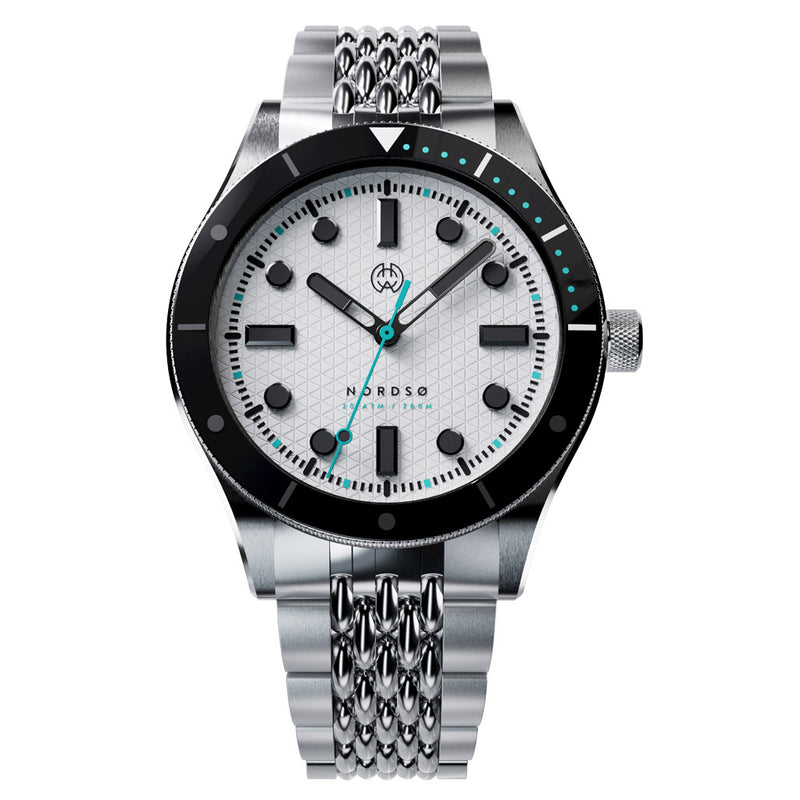 Henry Archer Nordso Automatic Dive Watch with Polar Dial #HAC-NOR-POL-BOR