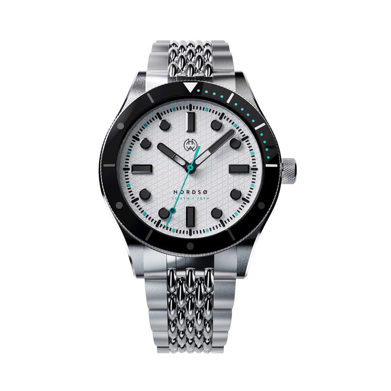 Henry Archer Nordso Automatic Dive Watch with Polar Dial #HAC-NOR-POL-BOR