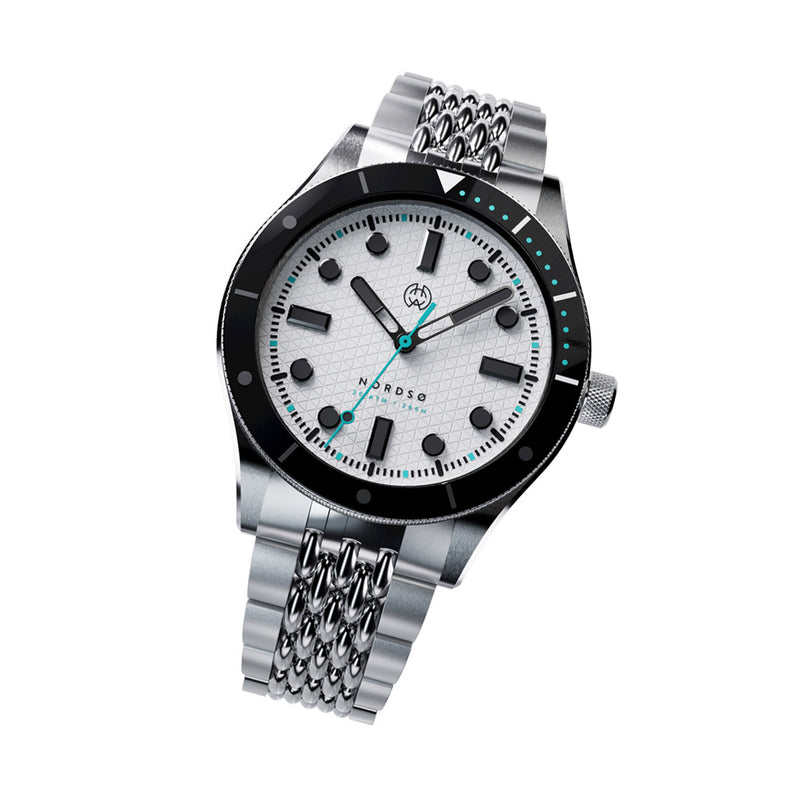 Henry Archer Nordso Automatic Dive Watch with Polar Dial #HAC-NOR-POL-BOR