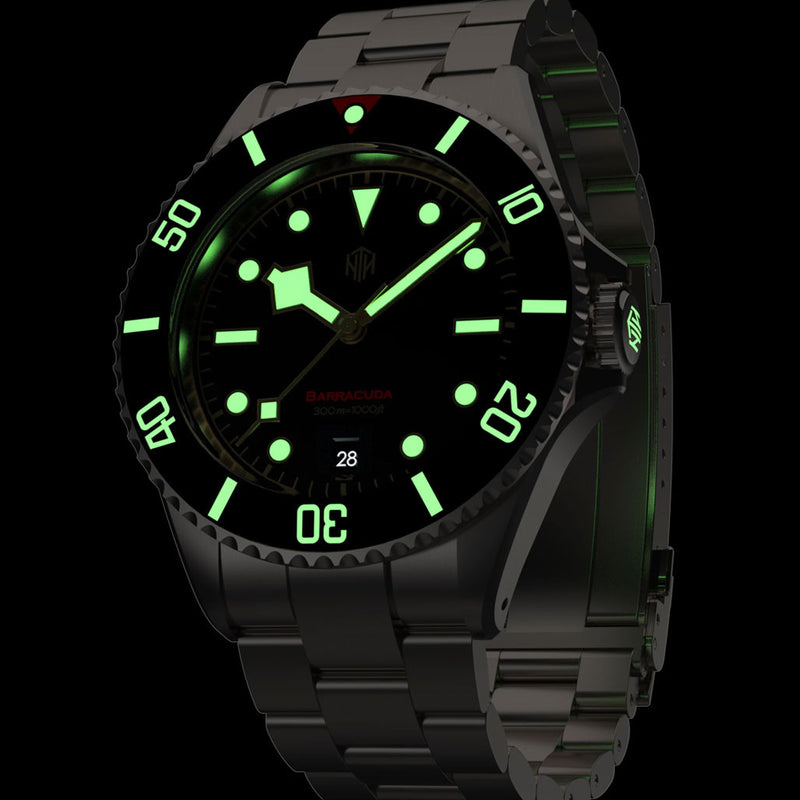NTH Barracuda 300-Meter Hi-Beat Automatic Dive Watch with an AR Sapphire Crystal #WW-NTH-BVKD