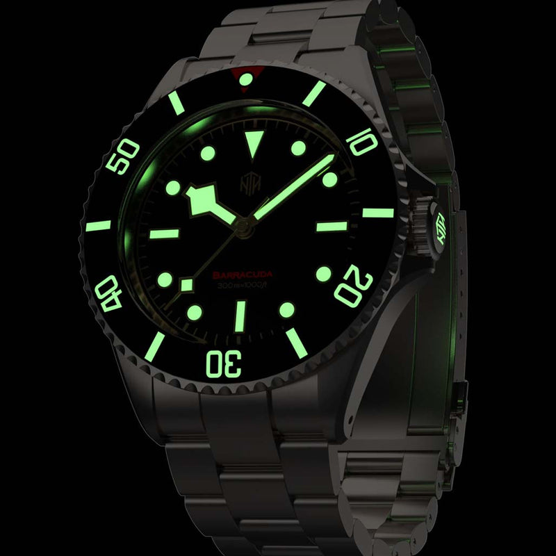 NTH Barracuda 300-Meter Hi-Beat Automatic Dive Watch with an AR Sapphire Crystal #WW-NTH-BVKN