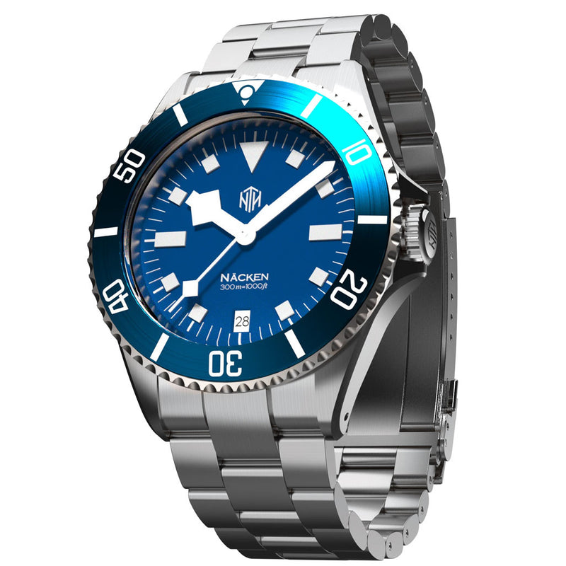 Näcken 300-Meter Hi-Beat Automatic Dive Watch with an AR Sapphire Crystal #WW-NTH-NMED