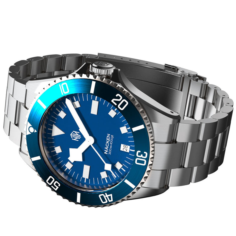 Näcken 300-Meter Hi-Beat Automatic Dive Watch with an AR Sapphire Crystal #WW-NTH-NMED
