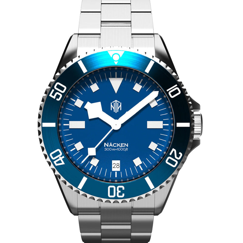 Näcken 300-Meter Hi-Beat Automatic Dive Watch with an AR Sapphire Crystal #WW-NTH-NMED