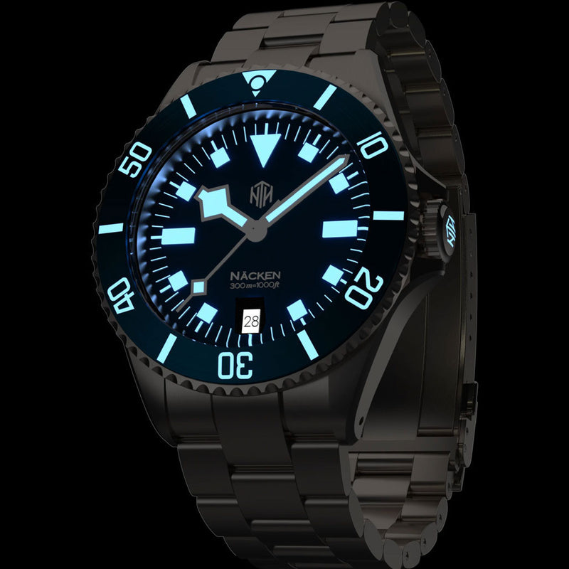 Näcken 300-Meter Hi-Beat Automatic Dive Watch with an AR Sapphire Crystal #WW-NTH-NMED