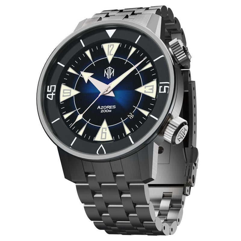 NTH Azores 200-Meter Hi-Beat Automatic Dive Watch with a DD AR Sapphire Crystal #WW-NTH-TZBD