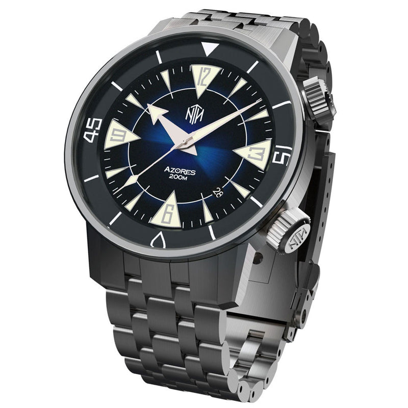 NTH Azores 200-Meter Hi-Beat Automatic Dive Watch with a DD AR Sapphire Crystal #WW-NTH-TZBD