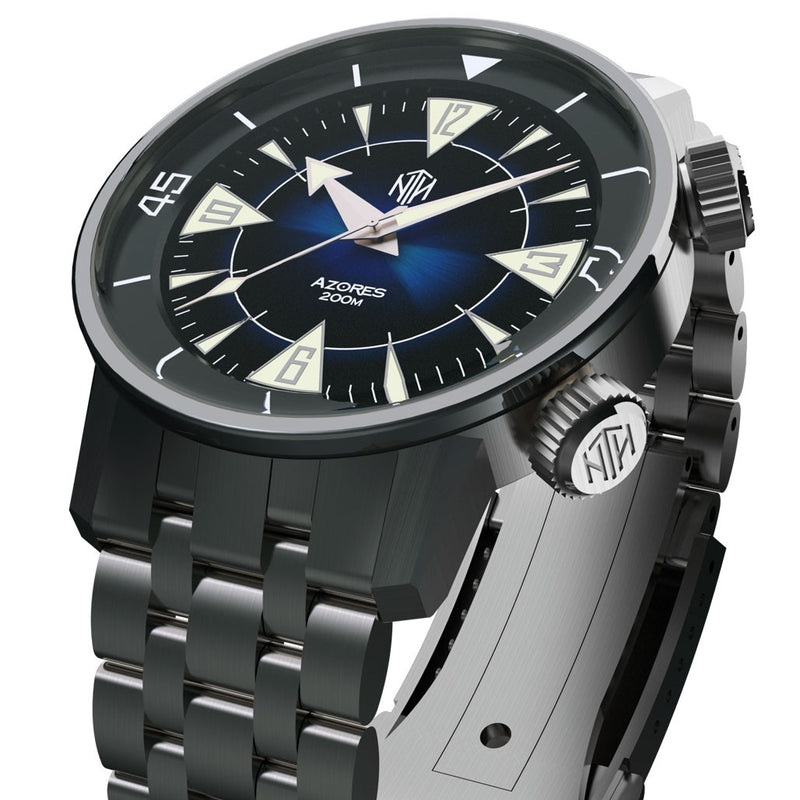 NTH Azores 200-Meter Hi-Beat Automatic Dive Watch with a DD AR Sapphire Crystal #WW-NTH-TZBN