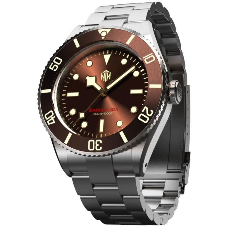 NTH Barracuda 300-Meter Hi-Beat Automatic Dive Watch with an AR Sapphire Crystal #WW-NTH-BANN
