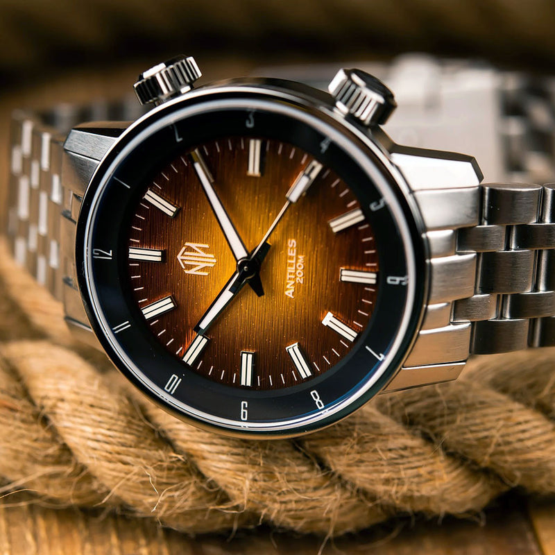 NTH Antilles  200-Meter Hi-Beat Automatic Dive Watch with a DD AR Sapphire Crystal #WW-NTH-TNCN