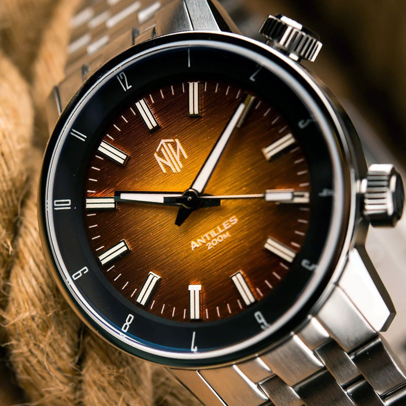NTH Antilles  200-Meter Hi-Beat Automatic Dive Watch with a DD AR Sapphire Crystal #WW-NTH-TNCN