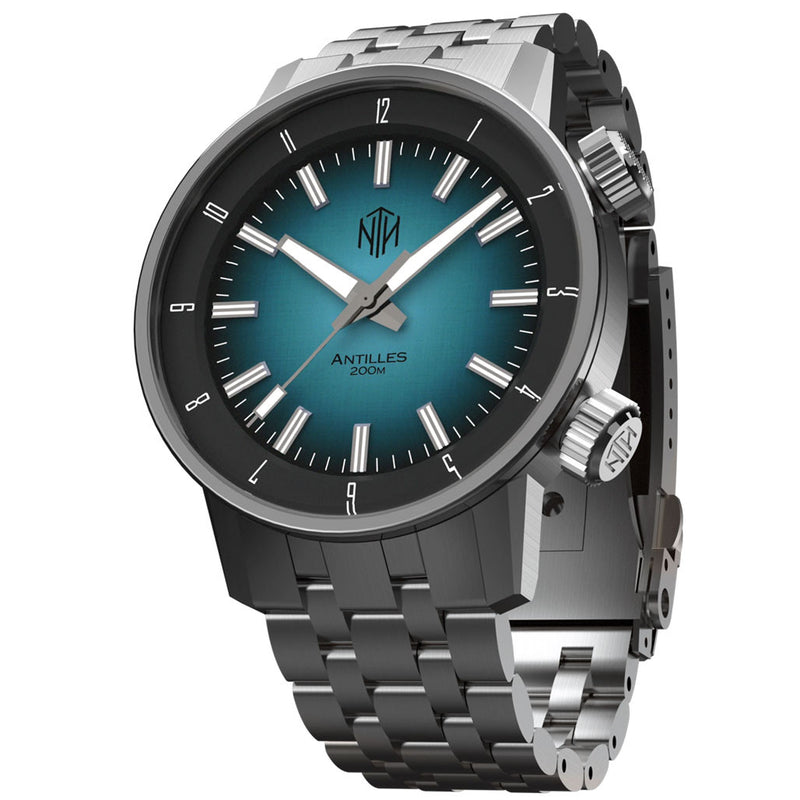 NTH Antilles  200-Meter Hi-Beat Automatic Dive Watch with a DD AR Sapphire Crystal #WW-NTH-TNHN