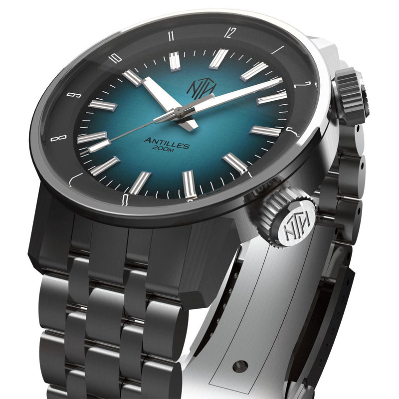 NTH Antilles  200-Meter Hi-Beat Automatic Dive Watch with a DD AR Sapphire Crystal #WW-NTH-TNHN