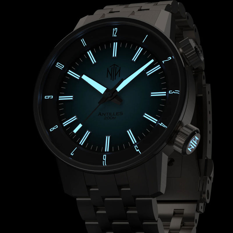 NTH Antilles  200-Meter Hi-Beat Automatic Dive Watch with a DD AR Sapphire Crystal #WW-NTH-TNHN