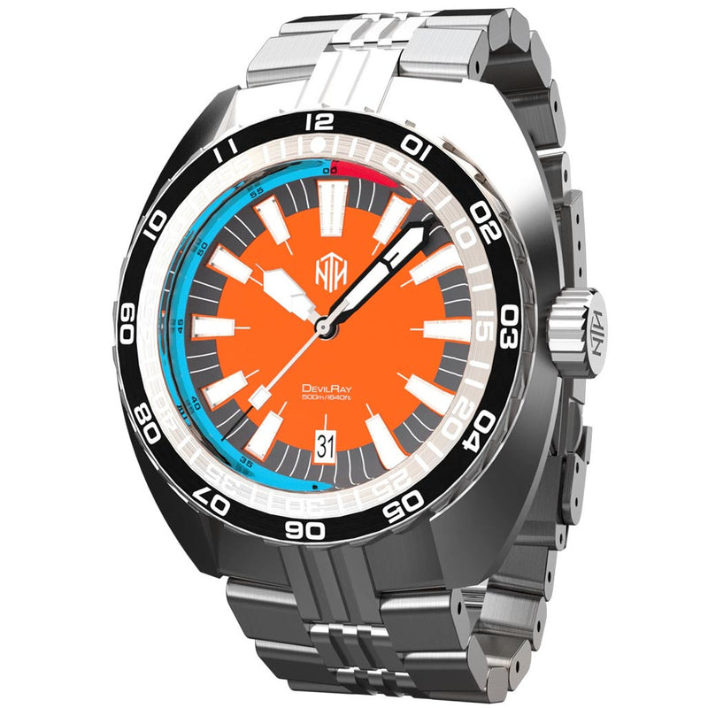 NTH DevilRay 500-Meter Automatic Dive Watch with an AR Sapphire Crystal #WW-NTH-DROD