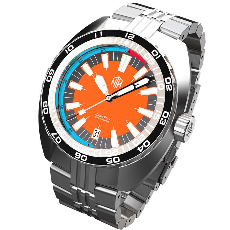 NTH DevilRay 500-Meter Automatic Dive Watch with an AR Sapphire Crystal #WW-NTH-DROD