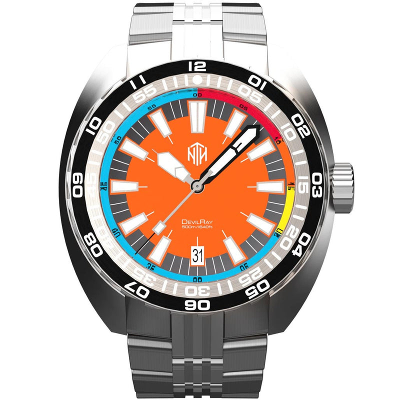 NTH DevilRay 500-Meter Automatic Dive Watch with an AR Sapphire Crystal #WW-NTH-DROD