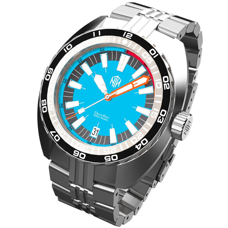 NTH DevilRay 500-Meter Automatic Dive Watch with an AR Sapphire Crystal #WW-NTH-DRTD