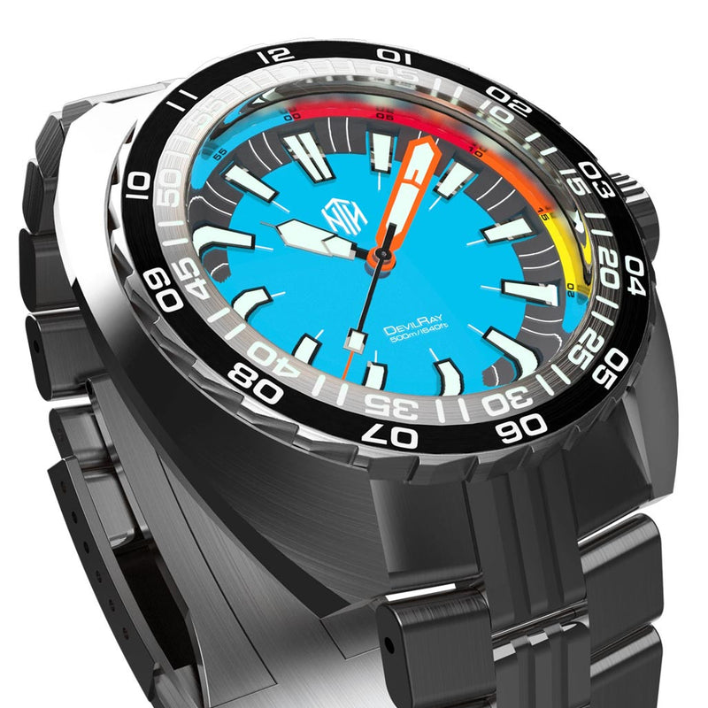 NTH DevilRay 500-Meter Automatic Dive Watch with an AR Sapphire Crystal #WW-NTH-DRTN